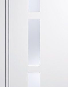 Internal White Sierra Blanco (OBSCURE GLASS) Solid Core Door Pre-Finished Door